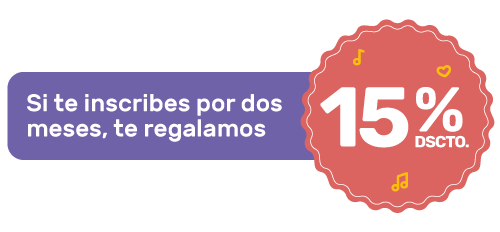 Si te inscribes por dos meses, te regalamos 10% de descuento